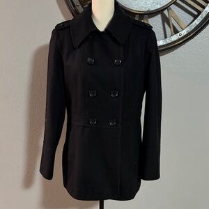 Michael Kors Elegant  Wool Black Coat